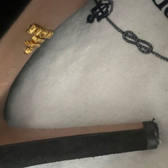 Prada Black Suede Booties Size 37 - Picture 4 of 6